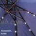 Kinbor 9 Feet Outdoor Patio Umbrella Solar Powered LED Lighted Hanging Umbrella Window Awning Garden Furniture Blue   